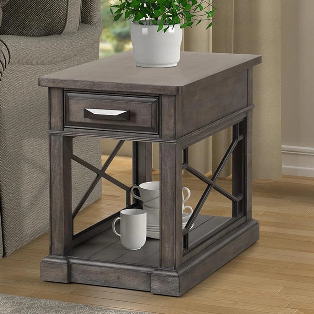 Parker House Sundance Transitional 1Drawer Chairside Table with Outlet